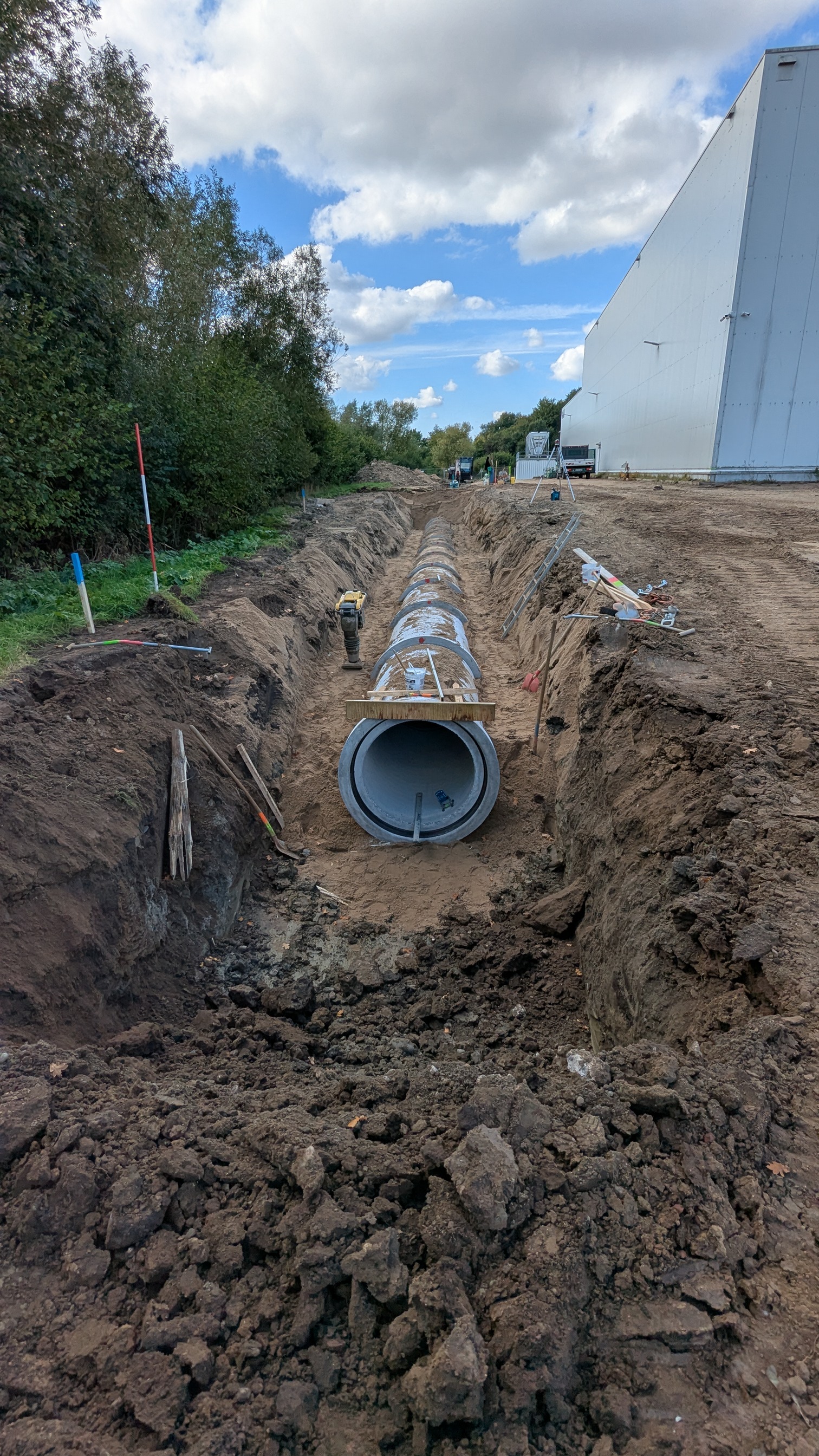 Kanalbau Staukanal